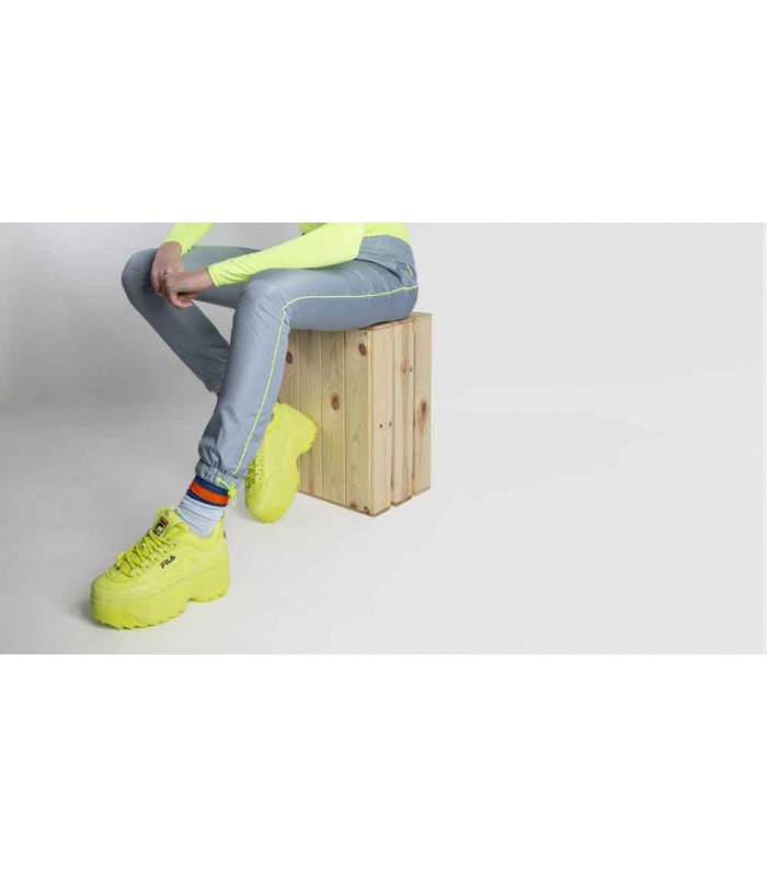 fila lime disruptor ii platform trainers